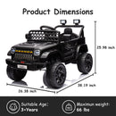Electric Ride-On Truck for Kids, 4-Wheel Toy Car for Toddlers
