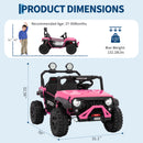 24V Remote-Controlled 4WD Electric UTV for Older Kids - 2-Seater Ride-On Car