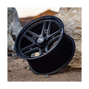 17" Black 17x9 Wheel with 5x5 Bolt Pattern for Wrangler JK/JL/Gladiator - +12mm Offset Magic Cars 6