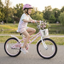 18 Inch Kids Bike with Adjustable Seat, Front Basket, and Training Wheels Magic Cars 1