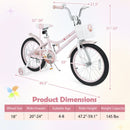 18 Inch Kids Bike with Adjustable Seat, Front Basket, and Training Wheels Magic Cars 4