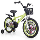 18 Inch Adjustable Kids Bike with Detachable Training Wheels for Ages 4-8 Years Magic Cars Variant 0