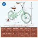 18 Inch Kids Bike with Adjustable Seat and Bell for Ages 3-8 Years Magic Cars 4