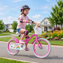 Spring Party Pink 18-Inch Girls Bike with Basket for Ages 4-8 Magic Cars 1