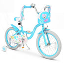 Blue 18-Inch Girls Bike with Front Bag and Streamers for Ages 4-8 Magic Cars Variant 0