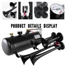 180db Air Horn Kit with 0.8 Gallon Air Compressor Super Loud Train Horn Magic Cars 2
