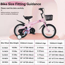 18 Inch Sporty Kids Bike with Training Wheels, Stand, and Adjustable Saddle Magic Cars 2