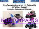 18V Rechargeable Battery and Charger for Peg Perego RZR 900 with Extended Runtime Magic Cars Variant 0