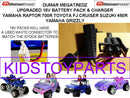 18V Battery Pack and Charger Compatible with Yamaha Raptor FJ Cruiser and Suzuki 450R Grizzly Magic Cars Variant 0