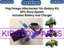 18V Power Wheels Battery Kit with Charger and Car Plug for 12V Ride-On Cars Magic Cars 0