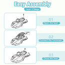 18V Electric Ride-On Go Kart for Kids with Racing Speed, LED Lights, and Music Magic Cars 8