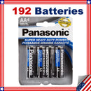 192PCS Panasonic 1.5V Super Heavy Duty AA Carbon Zinc Batteries Magic Cars Variant 0
