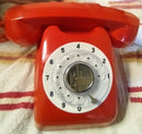 1970 Japan Belphone Battery-Operated Red Telephone Set with Two Units Magic Cars 1