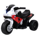 BMW Licensed 3-Wheel Electric Motorcycle for Toddlers with Headlight and Music – 6V