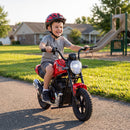Qaba 24V Electric Motorcycle for Kids Aged 6-12 with 180W Power Motor