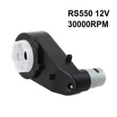 12V RS550/RS390 Electric Motor with Gearbox Replacement 12000-20000 RPM for Kids Toys Magic Cars 3