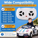 2.4GHz Remote-Controlled Electric Car for Kids, White 12V RC Vehicle Magic Cars 2