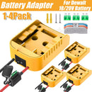 2-4 Pack Power Wheel Adapter Kit Compatible with 18V 20V Dewalt Battery Converter Magic Cars Variant 0