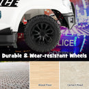 2-in-1 6V Kids Ride-On Police Car and Toddler Push Car with Megaphone, Siren, and Music Magic Cars 6