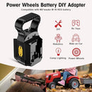 Dual Voltage Battery Adapter for Milwaukee M18 18V to 36V Power Wheels with On/Off Switch Magic Cars 5
