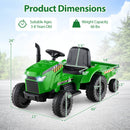 2-in-1 Kids 12V Battery-Powered Ride-On Tractor with Remote Control Magic Cars 1
