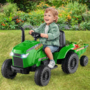 2-in-1 Kids 12V Battery-Powered Ride-On Tractor with Remote Control Magic Cars 2