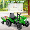 2-in-1 Kids 12V Battery-Powered Ride-On Tractor with Remote Control Magic Cars 3