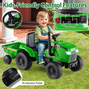 2-in-1 Kids 12V Battery-Powered Ride-On Tractor with Remote Control Magic Cars 6