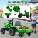 2-in-1 Kids 12V Battery-Powered Ride-On Tractor with Remote Control Magic Cars 8