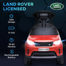 Licensed 6V Red Land Rover Ride-On Sliding Car for Kids Magic Cars 5