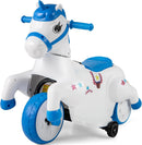 Dual Action 6V Battery Powered Ride-On Motorcycle and Unicorn Horse Toy Magic Cars 8