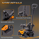 2-in-1 Ride-On Push Manual Toddler Sliding Car Orange Licensed Model SCV12 Magic Cars 7
