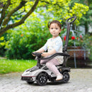 2-in-1 Licensed Toddler Ride-On Push and Sliding Car with Manual Music Features Magic Cars 8