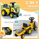 Dual Function Ride-On Tractor and Caterpillar Licensed Excavator for Children Magic Cars 3