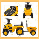 Dual Function Ride-On Tractor and Caterpillar Licensed Excavator for Children Magic Cars 6