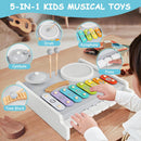 2-in-1 Kids Scooter with 5-in-1 Drum Set Magic Cars 1