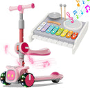 2-in-1 Kids Scooter with 5-in-1 Drum Set Magic Cars 9