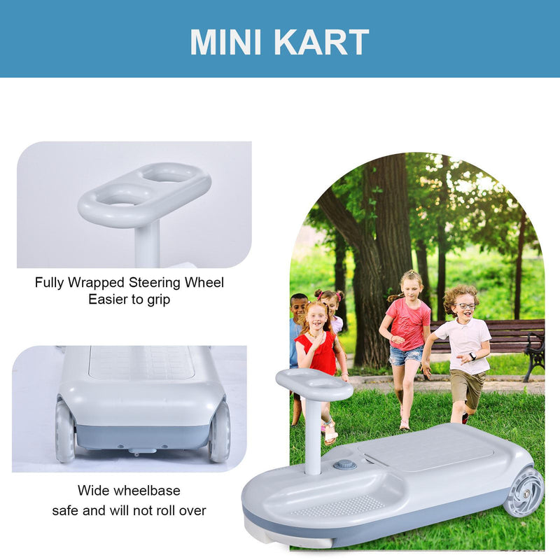 2-in-1 Toddler Electric Car Portable Kid Clean Car Mop On-The-Go Kart