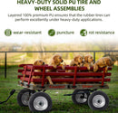 2-Pack 10-Inch Flat-Free Solid Wheels for Utility Equipment Magic Cars 5