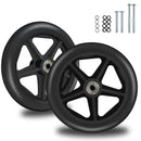 2 Pack 6 Inch Replacement Front Wheels for Wheelchairs Walkers and Rollators Magic Cars Variant 0