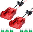 2-Pack M18 Power Wheels Adapter Kit with Spare Fuses for DIY Projects Magic Cars 2