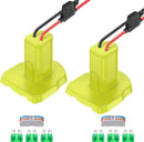 2-Pack 18V Battery Adapter with Fuses and Terminals for DIY Projects Magic Cars 2