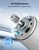 2 Pcs 12V RS550 Electric Motor 40000RPM High-Speed Power Drive Engine for Wheels Magic Cars 2