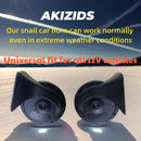 2 PCS 12V Super Loud Electric Snail Horn Kit Dual Tone Universal Air Horn Magic Cars 6