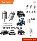 2 Pcs 24V High-Speed Motor Drive for Power Wheels 35000RPM Upgrade Magic Cars 0