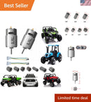 2 Pcs 24V RS555 High-Speed Electric Motors 35000 RPM for Power Wheels Upgrade Magic Cars 0