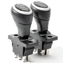 Set of 2 Forward Stop Reverse Gear Lever Switches for 6V, 12V, and 24V Ride-On Toys Magic Cars Variant 0