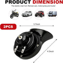 Dual High-Performance Snail Car Horns, 12V 300DB, Robust Sound Kit Magic Cars 1