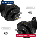 2 Pack High Decibel Train Horn, 12V Waterproof Electric Snail Sound System - Black Magic Cars 1