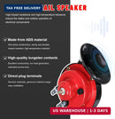 2 Pack High Decibel Train Horn, 12V Waterproof Electric Snail Sound System - Red Magic Cars 3